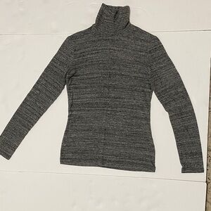 Charcoal Gray Women's Turtleneck Sweater